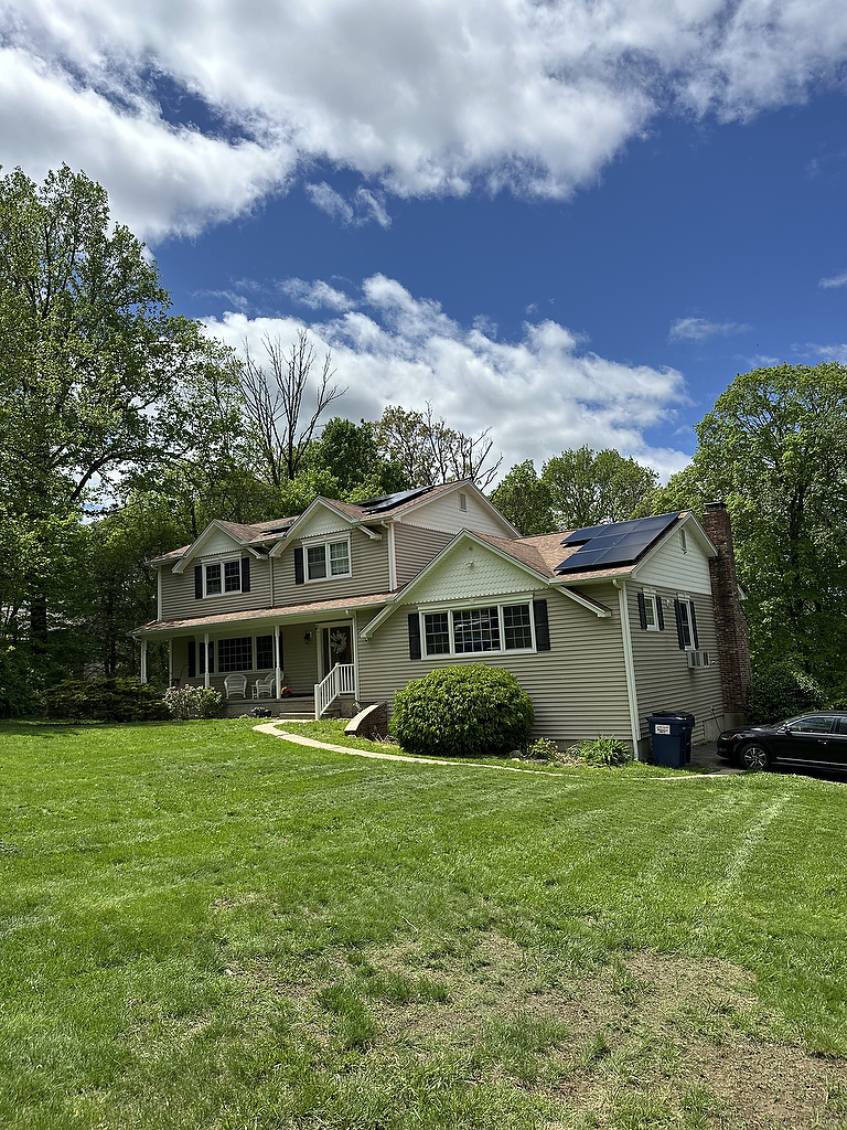 Solar installation on multi-gable home